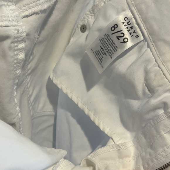 Curve Appeal White Slim Straight Leg Jeggings - Picture 9 of 9